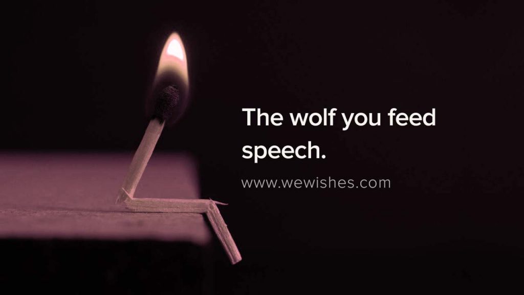 The wolf you feed speech, nofap