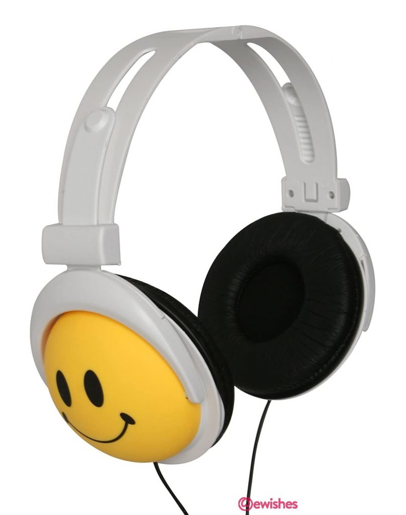 Smiley faces headphones