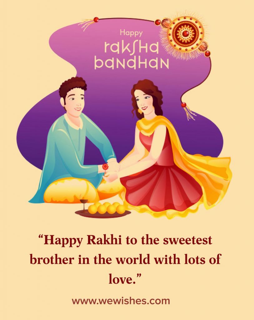 Happy Raksha Bandhan (Rakhi) Wishes Quotes for Sister and Brother ...