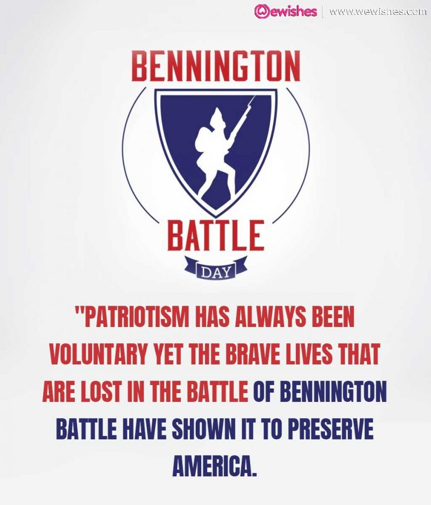 Bennington Battle Day Quotes