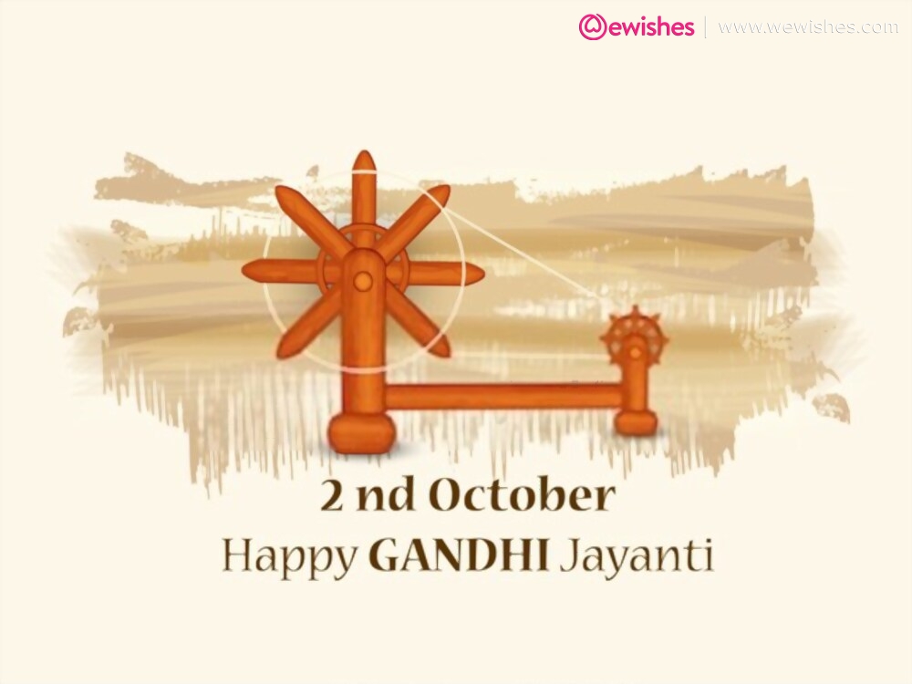 happy gandhi jayanti poster
