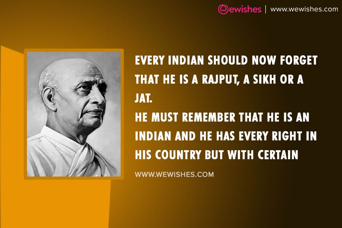 Sardar Patel Quotes That Show The Vision Of India’s Iron Man – We Wishes