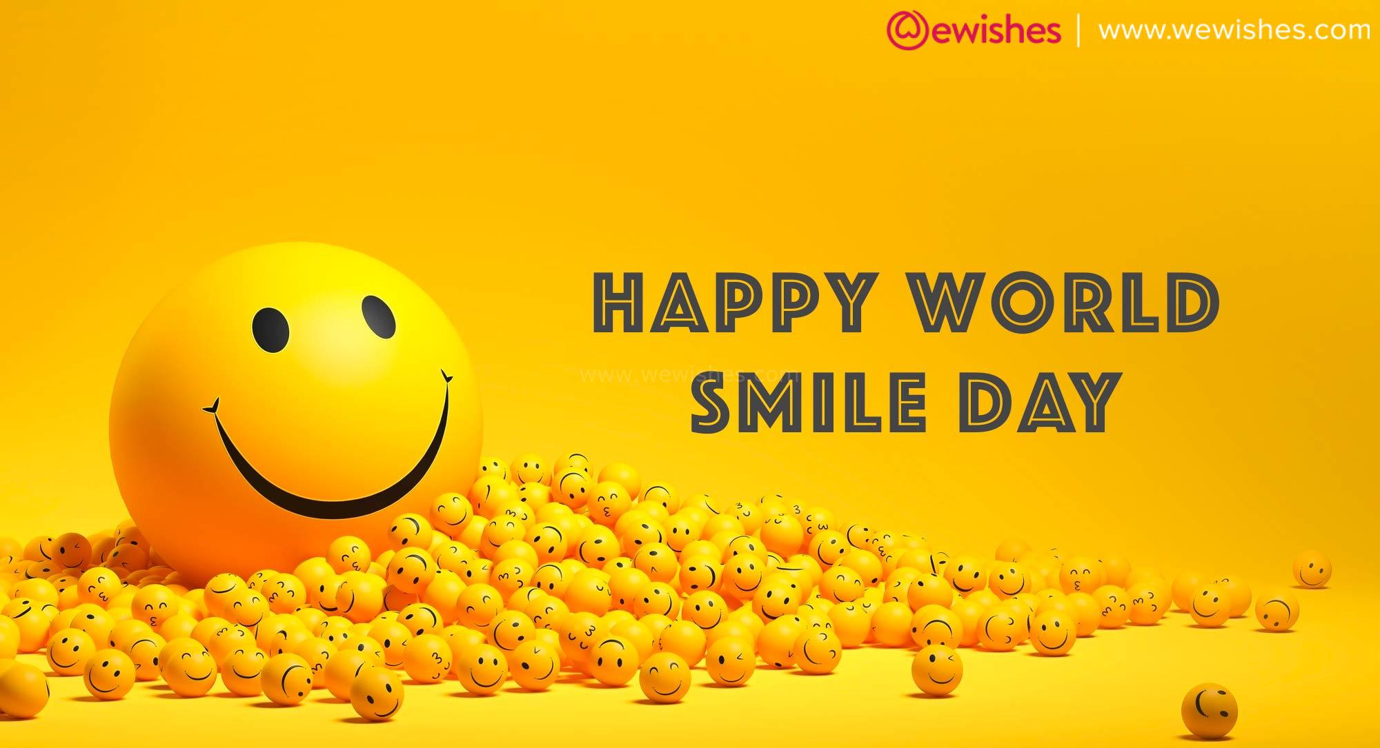 Happy World Smile Day 2023 Wishes Quotes Greetings Cheers Face On 